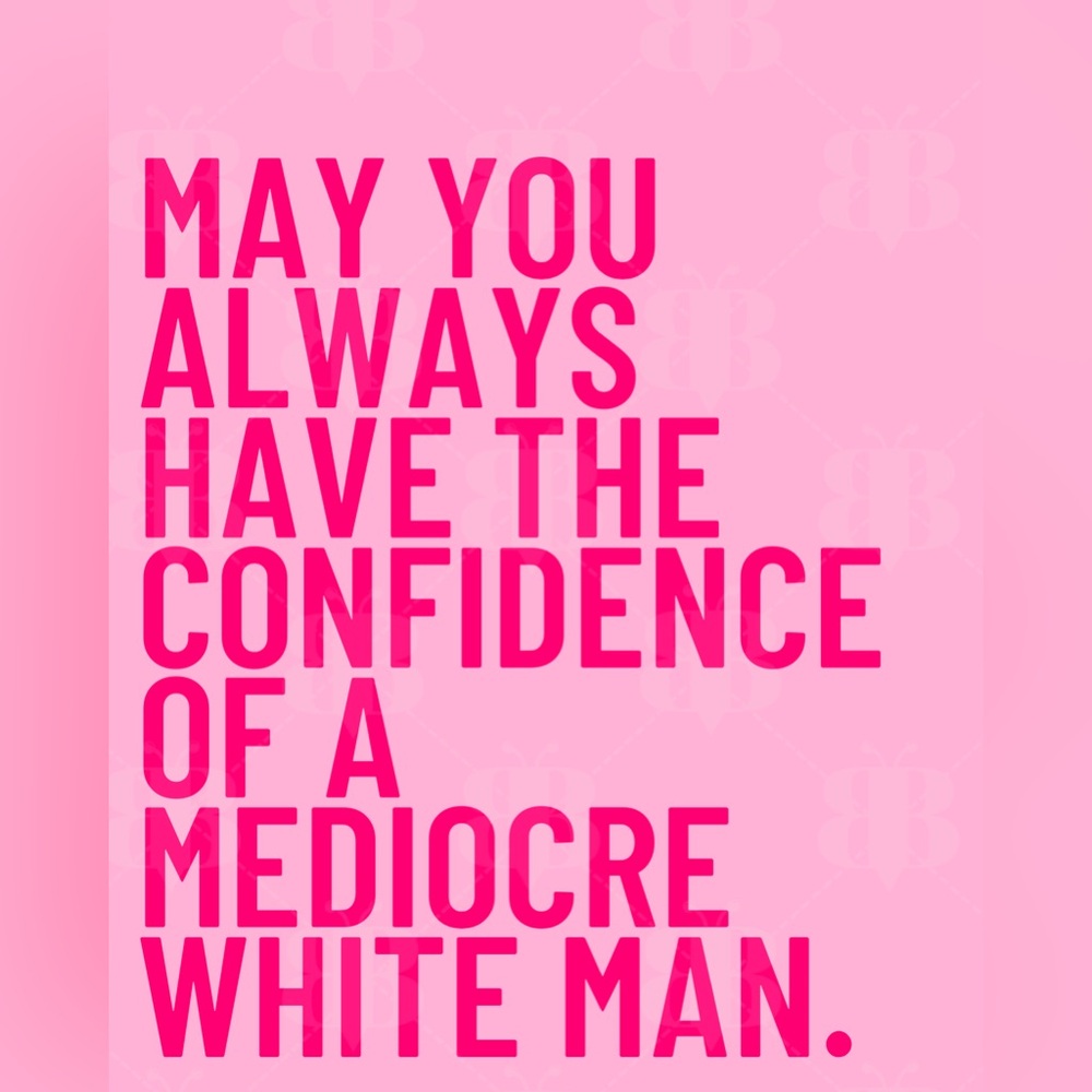 Pink on pink trendy poster